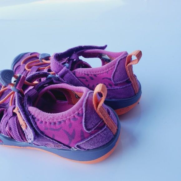 Keen Girl's Purple Moxie Tie Up Trail Outdoor Hiking Sandal Size US 11 - Picture 4 of 6